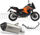 Sistema De Escape Completo Sin Catalizador Y Sin Homologación Acústica Sonora Titanio Carbono - Arrow Special Parts Compatible Con Ktm 1290 Superadventure R (2021-2024)