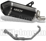 Sistema De Escape Completo Sin Catalizador Y Sin Homologación Acústica Sonora Titanio Negro Carbono - Arrow Special Parts Compatible Con Ktm 1290 Superadventure R (2021-2024)