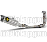 Sistema De Escape Completo Sin Catalizador Y Sin Homologación Acústica Thunder Titanio Fondo Carby - Arrow Special Parts Compatible Con Yamaha Mt-07 (2025-2026)