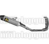 Sistema De Escape Completo Sin Catalizador Y Sin Homologación Acústica Veloce Competition Titanio Fondo Carby - Arrow Special Parts Compatible Con Triumph Daytona 660 (2024-2026)