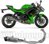 Sistema De Escape Completo Sin Catalizador Y Sin Homologación Acústica Veloce Titanio Carbono - Arrow Special Parts Compatible Con Kawasaki Z 650 (2024-2026)