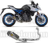 Sistema De Escape Completo Sin Catalizador Y Sin Homologación Acústica Works Acero Negro Fondo Carby - Arrow Special Parts Compatible Con Suzuki Gsx 8S (2024-2025)