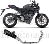 Sistema De Escape Completo Sin Catalizador Y Sin Homologación Acústica X-Kone Aluminio Negro Carbono - Arrow Special Parts Compatible Con Honda Cb 125 R (2024-2026)