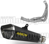 Sistema De Escape Completo Sin Catalizador Y Sin Homologación Acústica X-Kone Titanio Negro Fondo Carby - Arrow Special Parts Compatible Con Kawasaki Versys 650 (2025-2026)