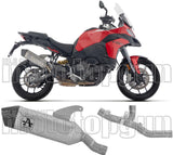 Uncatalysed Exhaust System Without Sound Certification Veloce Full Titanium Carby End Cap - Arrow Special Parts Compatible With Ducati Multistrada V2 - S (2025)