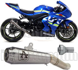 Tubo De Escape Sin Homologación Acústica Pro-Race Titanio Titanio - Arrow Special Parts Compatible Con Suzuki Gsx-R 1000 R (2017-2020)