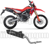 Tubo De Escape Sin Homologación Acústica Icon Aluminio Negro Fondo Carby - Arrow Special Parts Compatible Con Honda Crf 300 L (2025-2026)