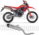 Tubo De Escape Sin Homologación Acústica Icon Titanio Fondo Carby - Arrow Special Parts Compatible Con Honda Crf 300 L (2025-2026)