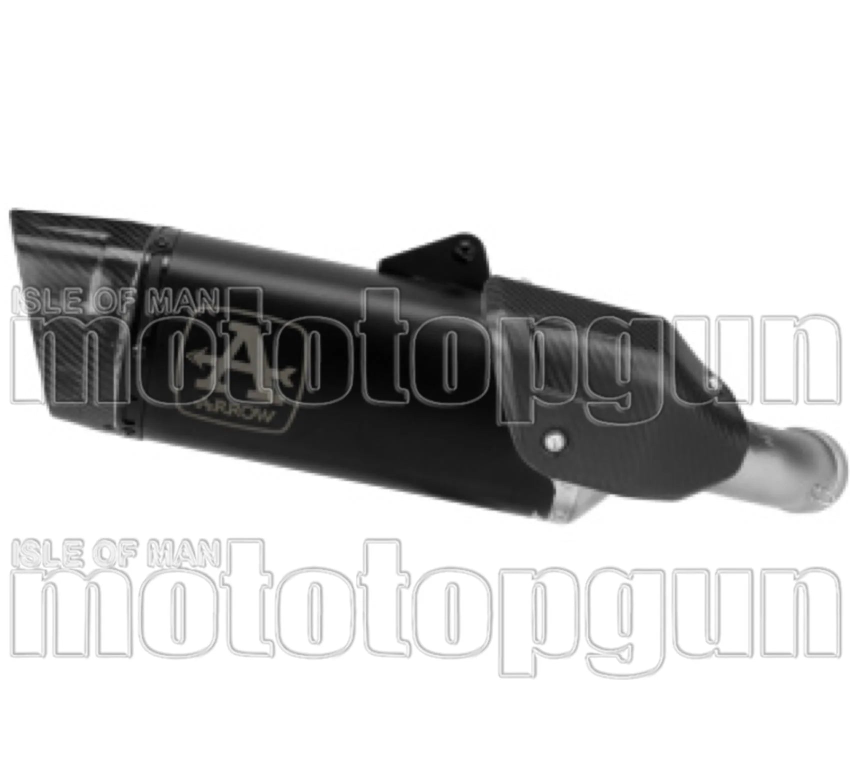 Tubo De Escape Sin Homologación Acústica Pista Aluminio Negro Fondo Carby - Arrow Special Parts Compatible Con Ktm 990 Rc R (2026)