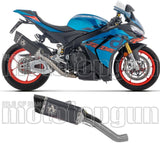 Tubo De Escape Sin Homologación Acústica Pista Full Titanio Negro Carbono - Arrow Special Parts Compatible Con Aprilia Tuono 1100 V4 (2021-2024)