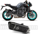 Tubo De Escape Sin Homologación Acústica Pista Titanio Negro Carbono - Arrow Special Parts Compatible Con Yamaha Mt-10 (2022-2024)