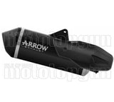 Tubo De Escape Sin Homologación Acústica Sonora Cuerpo De Titanio Negro Y Tapa De Carbono - Arrow Special Parts Compatible Con Moto Morini X-Cape 1200 (2026)