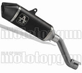 Tubo De Escape Sin Homologación Acústica Veloce Titanio Negro Carbono - Arrow Special Parts Compatible Con Ducati Multistrada V4 1100 (2021-2024)