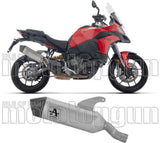 Tubo De Escape Sin Homologación Acústica Veloce Titanio Fondo Carby - Arrow Special Parts Compatible Con Ducati Multistrada V2 - S (2025)