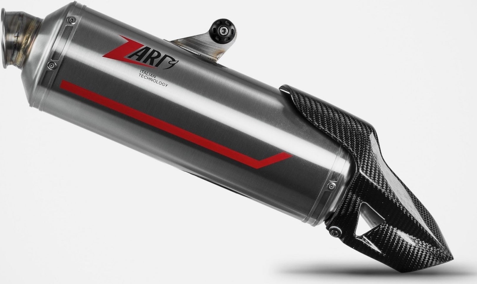Exhaust Tip Without Sound Certification Sabbia Stainless Steel - Zard Compatible With Aprilia Tuareg 660 (2022-2023)
