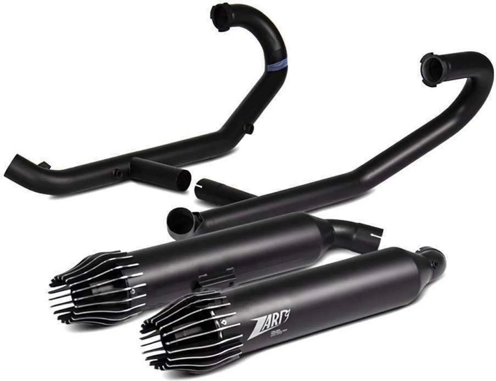 Sistema De Escape Completo Sin Catalizador Y Sin Homologación Acústica Acero Negro - Zard Compatible Con Bmw R18 (2020-2023)