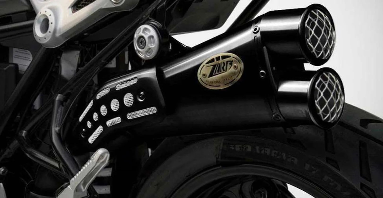 Tubo De Escape Sin Homologación Acústica Special Edition Acero Negro - Zard Compatible Con Ducati Scrambler 800 (2015-2019)