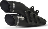 Tubo De Escape Sin Homologación Acústica Acero Negro - Zard Compatible Con Ducati Xdiavel (2016-2020)