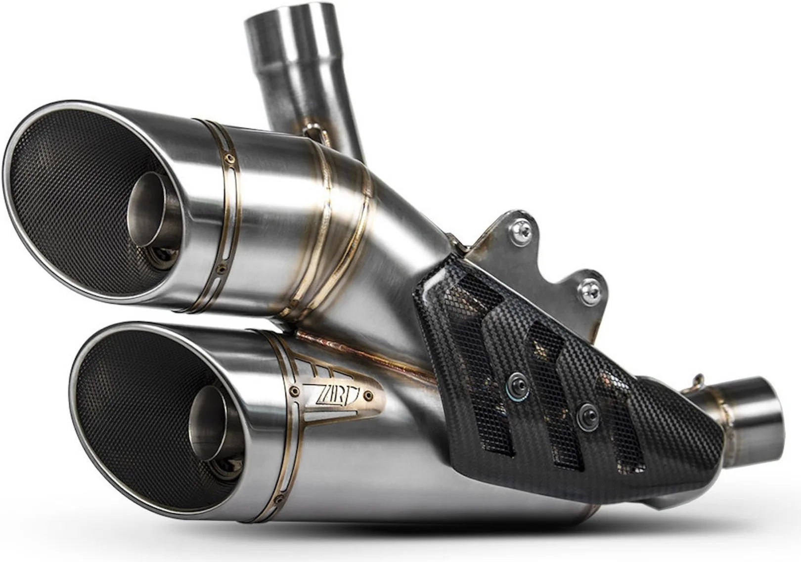 Tubo De Escape Sin Homologación Acústica Acero - Zard Compatible Con Ducati Diavel 1260 Euro4 (2020-2021)