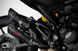 Sistema De Escape Completo Sin Catalizador Y Sin Homologación Acústica Acero Negro Copa Carbono - Zard Compatible Con Ducati Monster 937 (2021-2023)