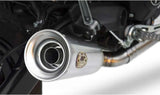 Tubo De Escape Sin Homologación Acústica Conical Acero Brushed - Zard Compatible Con Ducati Scrambler 800 Sixty2 (2016-2019)