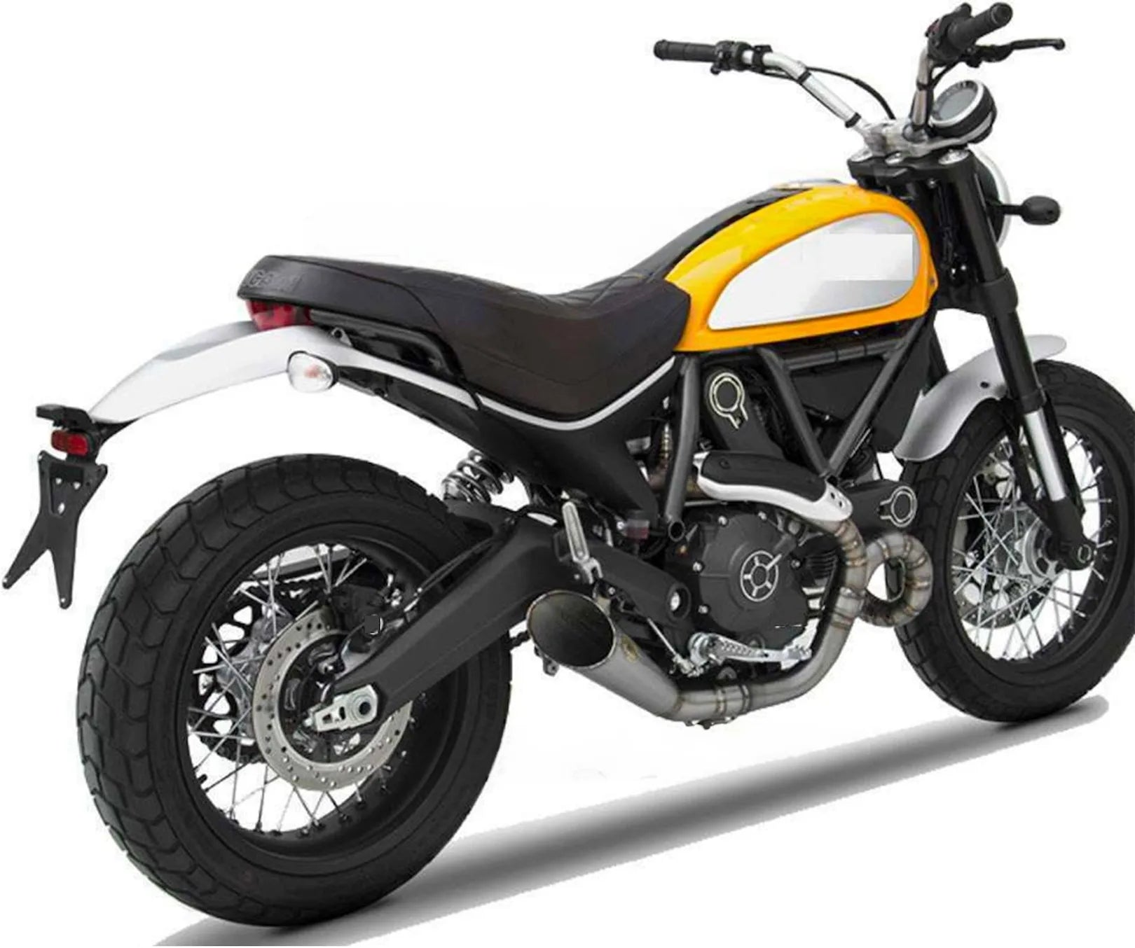 Sistema De Escape Completo Sin Catalizador Y Sin Homologación Acústica Conical Titano Snake Welds - Zard Compatible Con Ducati Scrambler 800 (2015-2019)