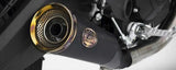 Exhaust Tip Without Sound Certification Zuma Steel Black Endcap Bronze - Zard Compatible With Ducati Scrambler 800 (2015-2019)