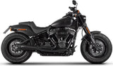Sistema De Escape Completo Sin Catalizador Y Sin Homologación Acústica Acero Negro Copa Aluminio Negro - Zard Compatible Con Harley-Davidson Breakout (2016-2023)