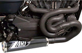 Sistema De Escape Completo Sin Catalizador Y Sin Homologación Acústica Carbono - Zard Compatible Con Harley-Davidson Xr 1200 (2009-2012)