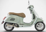 Sistema De Escape Completo Sin Catalizador Y Sin Homologación Acústica Acero Copa Bronce - Zard Compatible Con Piaggio Vespa Sprint 125 - 150 (2020-2023)