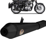 Exhaust Tip Without Sound Certification Conical Steel Black - Zard Compatible With Royal Enfield Bullet 350 (2006-2009)