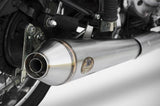 Tubo De Escape Sin Homologación Acústica Conical Acero - Zard Compatible Con Royal Enfield Bullet 500 (2006-2009)