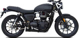 Tubo De Escape Sin Homologación Acústica Acero Negro - Zard Compatible Con Triumph Speed Twin 900 (2021-2023)