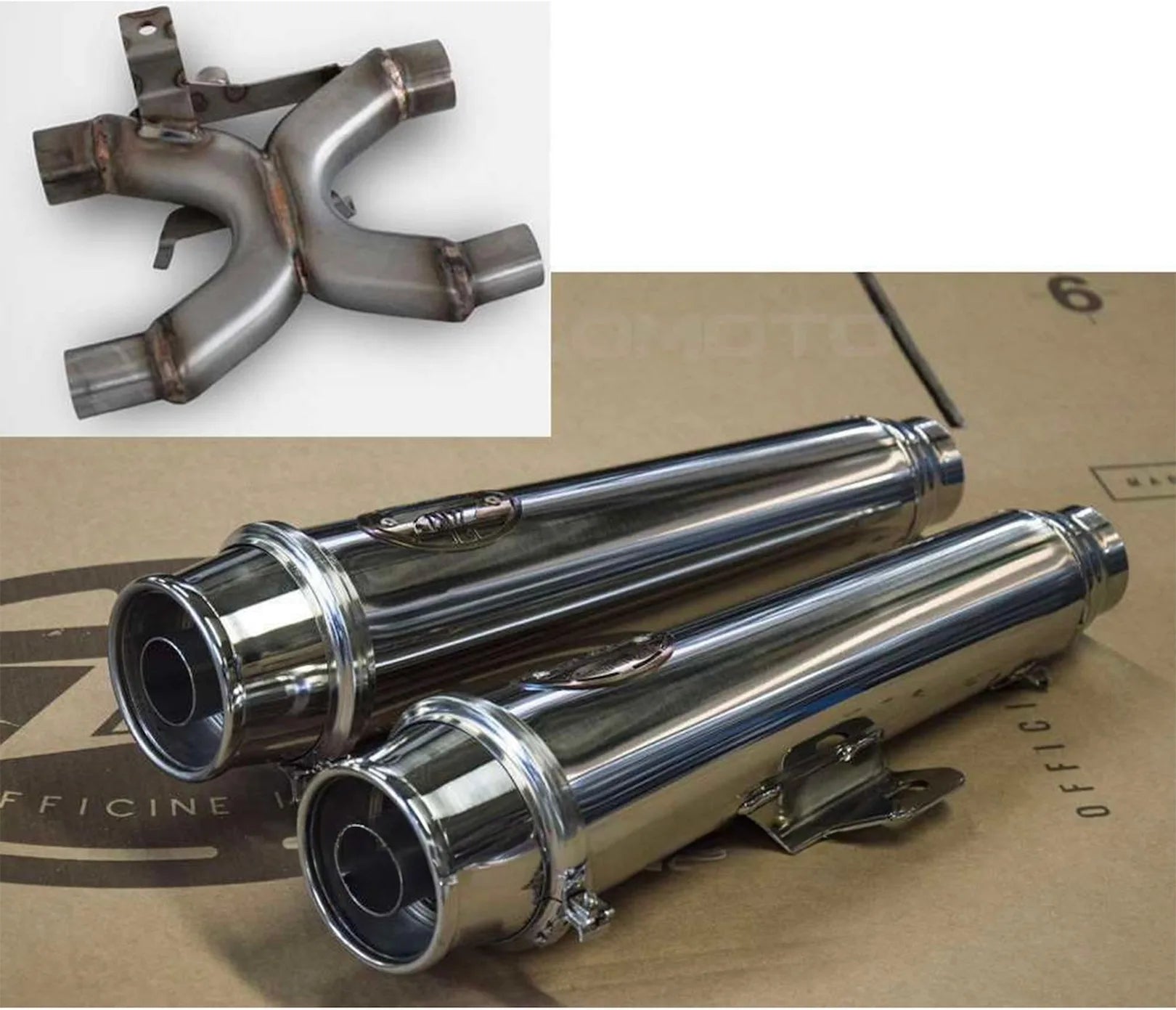 Tubo De Escape Sin Catalizador Y Sin Homologación Acústica Acero - Zard Compatible Con Triumph Speed Twin 900 (2021-2023)