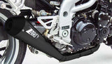 Tubo De Escape Sin Homologación Acústica Conical Acero Negro Copa Carbono - Zard Compatible Con Triumph Speed Triple 955 (2002-2004)
