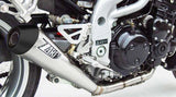 Tubo De Escape Sin Homologación Acústica Conical Acero Copa Carbono - Zard Compatible Con Triumph Speed Triple 955 (2002-2004)