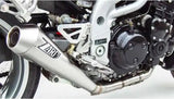 Tubo De Escape Sin Homologación Acústica Conical Acero - Zard Compatible Con Triumph Speed Triple 955 (2002-2004)