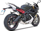 Tubo De Escape Sin Homologación Acústica Short Acero Copa Carbono - Zard Compatible Con Triumph Daytona 675 (2013-2016)