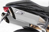 Tubo De Escape Sin Homologación Acústica Penta Acero Negro Copa Carbono - Zard Compatible Con Triumph Street Triple 675 (2007-2012)