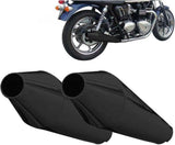 Tubo De Escape Sin Homologación Acústica Conical Acero Negro - Zard Compatible Con Triumph Bonneville T100 Se (2008-2016)