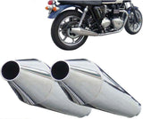 Tubo De Escape Sin Homologación Acústica Conical Acero Polish - Zard Compatible Con Triumph Bonneville T100 Se (2008-2016)