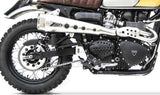 Sistema De Escape Completo Sin Catalizador Y Sin Homologación Acústica Short High - Zard Compatible Con Triumph Scrambler 900 (2001-2016)