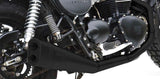 Sistema De Escape Completo Sin Catalizador Y Sin Homologación Acústica Short Low Acero Negro - Zard Compatible Con Triumph Bonneville T100 (2001-2016)