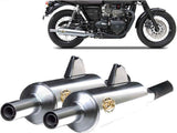Exhaust Tip Without Sound Certification Bottle Stainless Steel - Zard Compatible With Triumph Bonneville T120 (2016-2020)