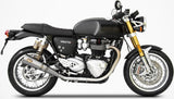 Tubo De Escape Sin Homologación Acústica Acero - Zard Compatible Con Triumph Thruxton 1200 R (2017-2020)