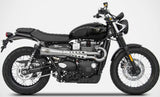 Sistema De Escape Completo Sin Catalizador Y Sin Homologación Acústica Tiger70 Acero Copa Bronce - Zard Compatible Con Triumph Scrambler 900 (2017-2023)