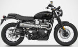 Complete Exhaust System Without Catalytic Converter And Without Sound Certification Tiger70 Stainless Steel - Zard Compatible With Triumph Scrambler 900 (2017-2023)