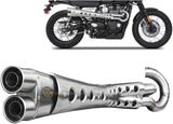 Sistema De Escape Completo Sin Catalizador Y Sin Homologación Acústica Special Edition Acero - Zard Compatible Con Triumph Street Scrambler 900 (2017-2023)