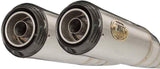 Exhaust Tip Without Sound Certification Conical Stainless Steel Endcap Carbon - Zard Compatible With Triumph Speed Twin 1200 (2019-2023)