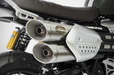 Exhaust Tip Without Sound Certification Stainless Steel - Zard Compatible With Triumph Scrambler 1200 (2019-2020)